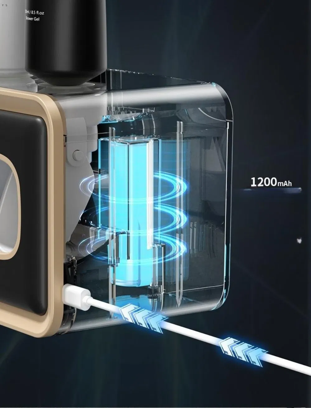 Держатель для зубных щеток с УФ-стерилизатором