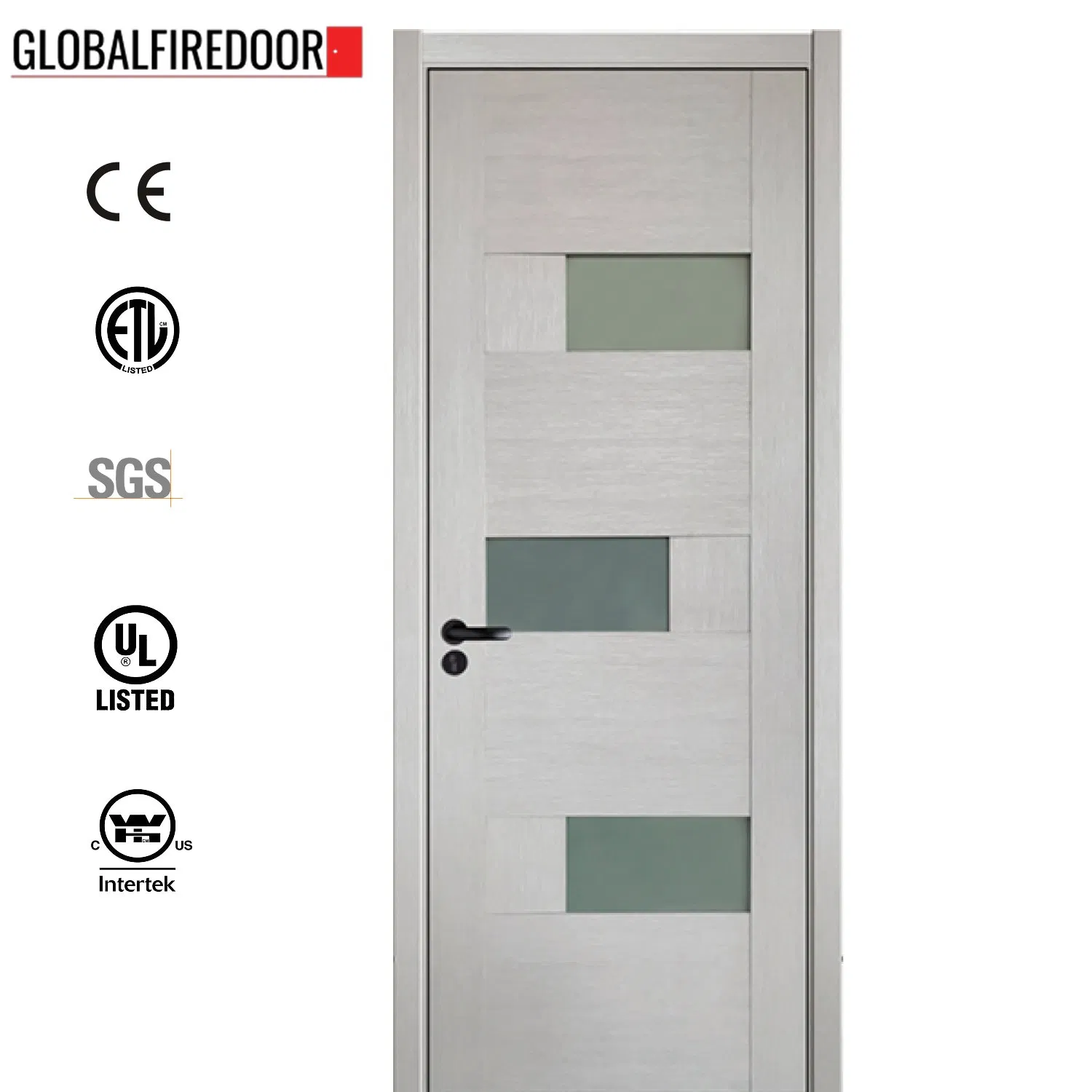 UL Listed Wh Certificate Wood Fire Door for Hotel School Hospital