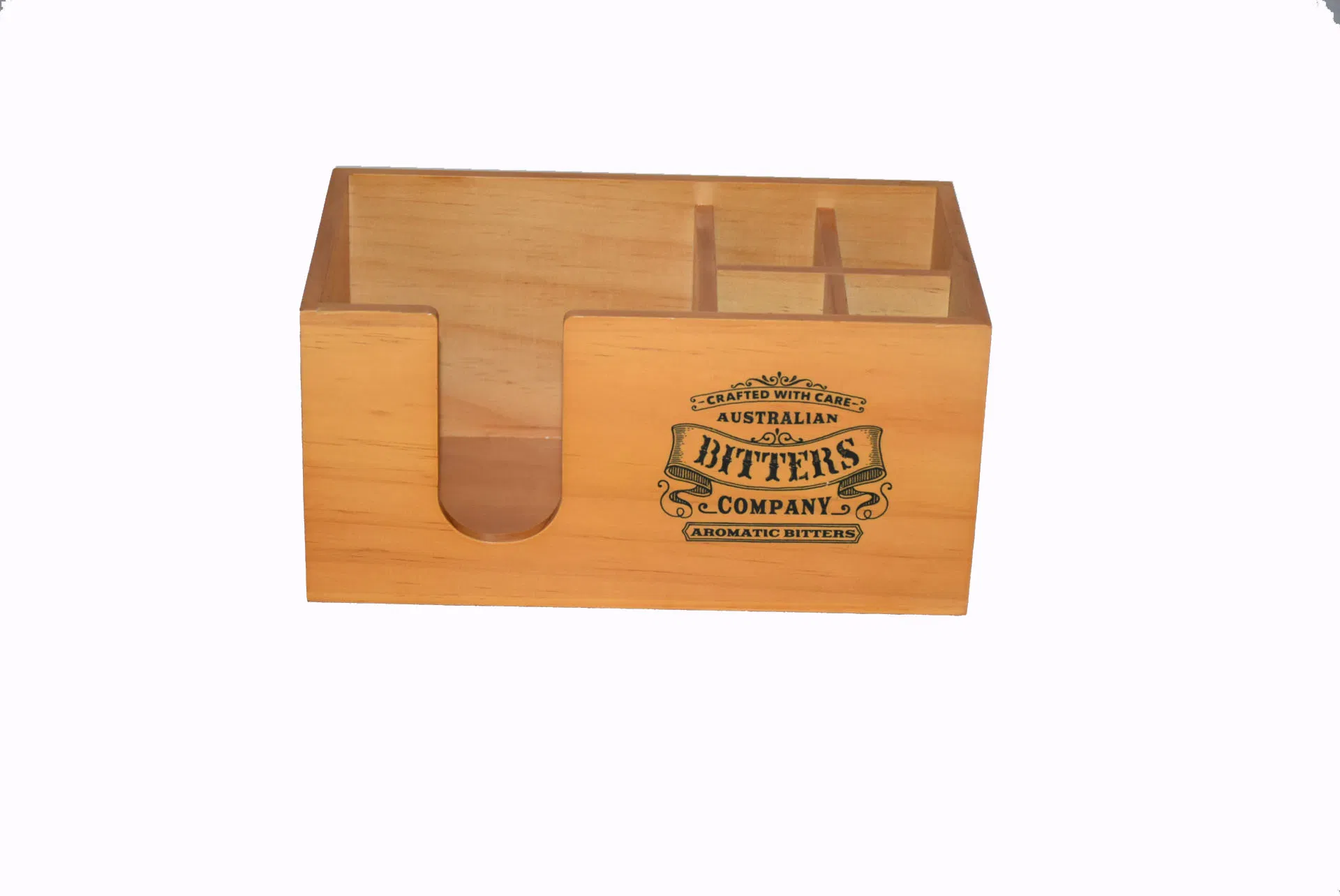 Wooden Table Condiment Caddy Table Bar Restaurant Napkin Straw Holder Tray Caddy for Caperdonich Kavalan Kentucky Gentleman Kentucky Old Reserve