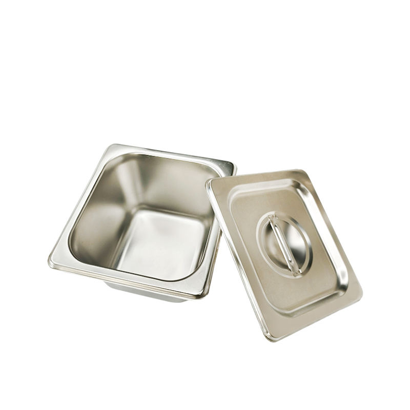 Custom 1/6 Size Hotel Restaurant Gastronorm Food Container Gn Pan Stainless Steel