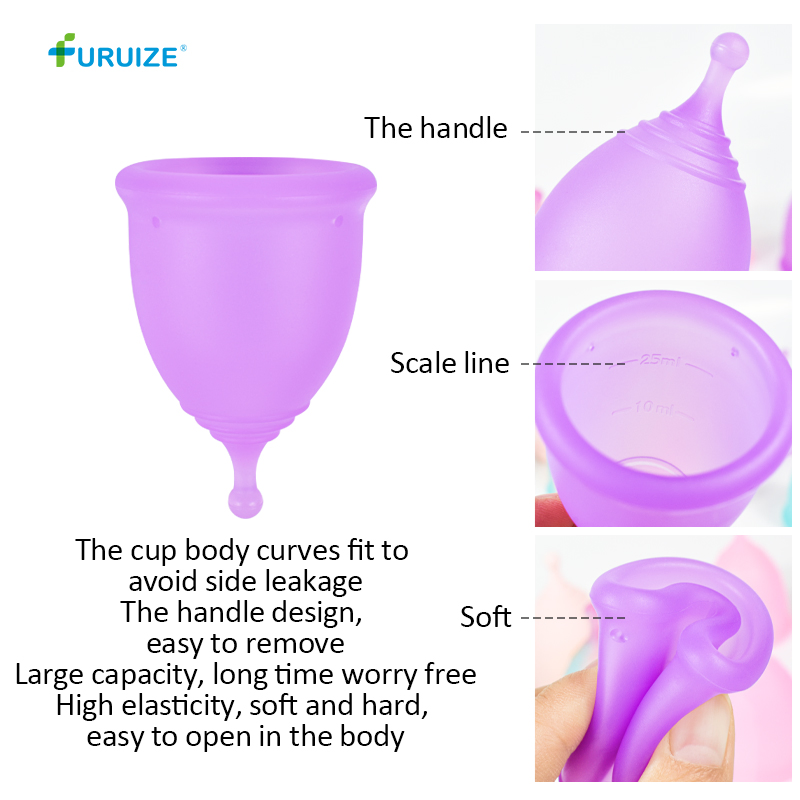 Factory Silicone Menstruation Cup Reusable Medical Grade Silicone Menstrual Cup Feminine Hygiene Copa Menstrual Cup Lady Period Cup