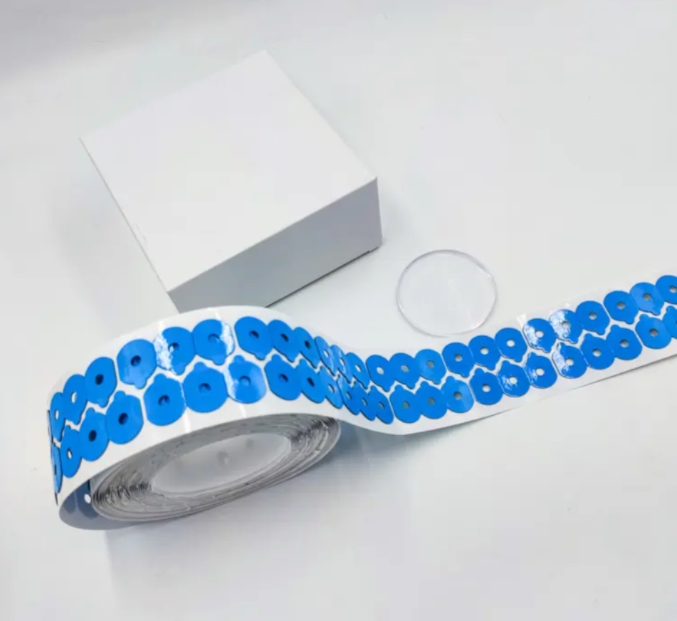 Universal Ordinary Blue Lens Double-Sided Blocking Pad 20*27mm, Anti Slip Pad Polished by Lens Edging Machine