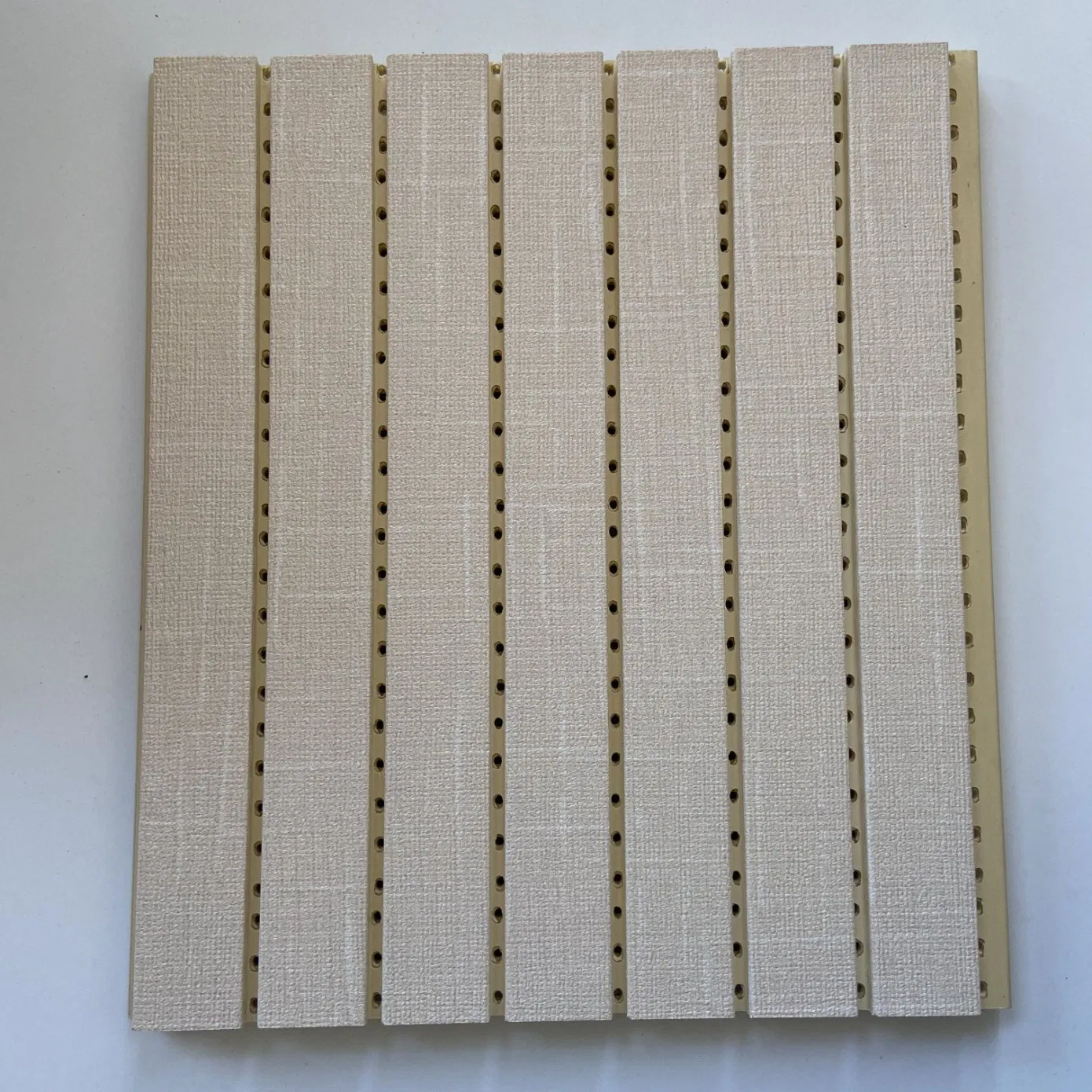 Sound-Absorbing Decorative 3D Wood Slat Acoustic Panel for Interior Wall and Ceiling