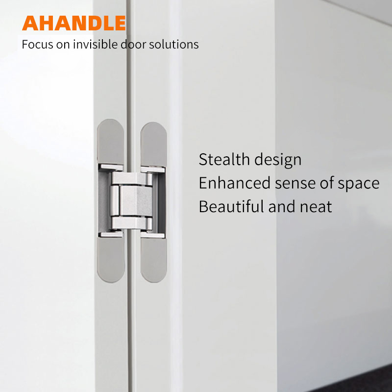 Modern Design Invisible Concealed Hinges Frameless Veneered Interior Door with 3D Adjustable Hidden Zinc Alloy Hinges