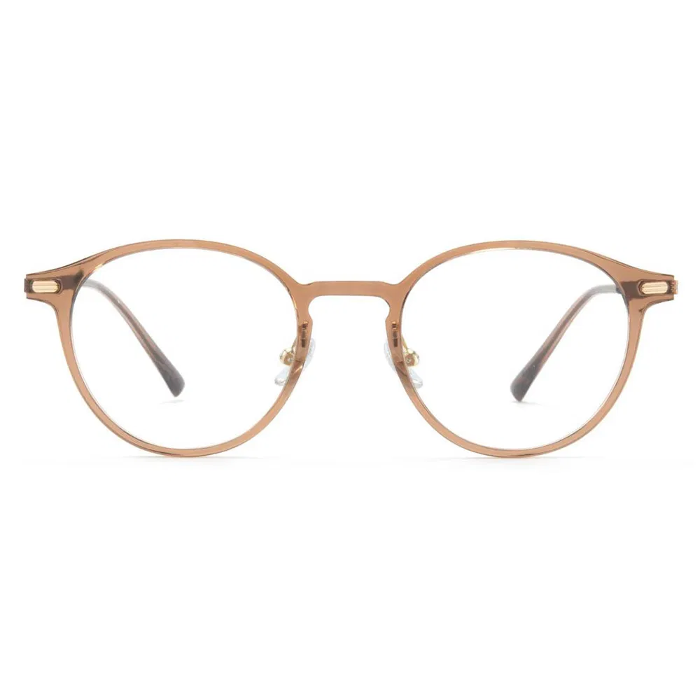 2025 New Styles Kbt98757 Elegant Retro Round HD Optical Glasses with Titanium Temples