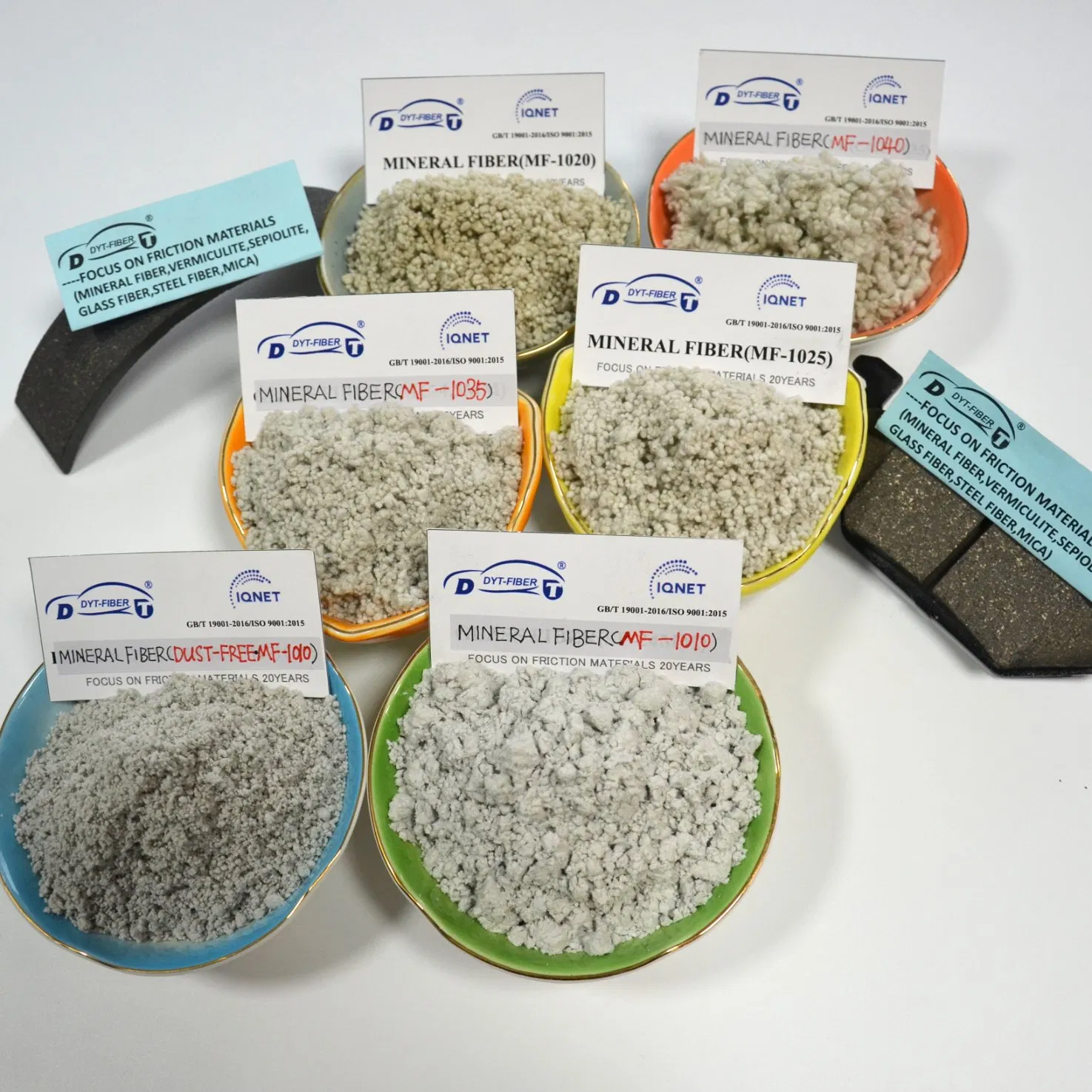 Минеральное волокно MF-1035 и хлопья титаната калия для тормозных колодок