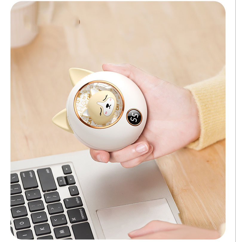 Factory Price New Cute USB Charging Gift Smart Digital Display Customizable Logo Portable Hand Warmer