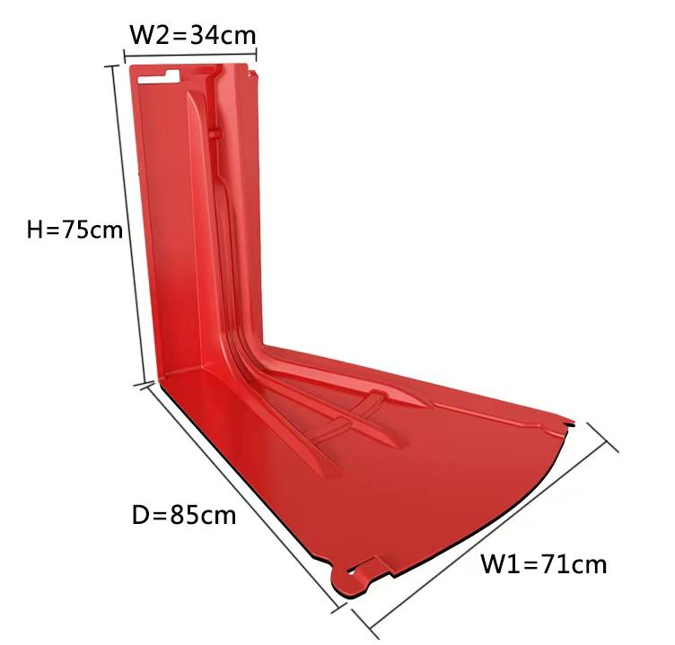 ABS Movable Flood Barrier Boxwall Water Gate Flood Defence Combination Water Barrier