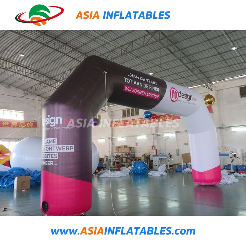 8X4m Freestanding Inflatable Racing Run Arch for Event