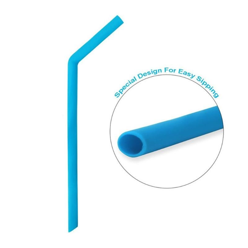 BPA Free Food Grade Assorted Color Reusable Silicone Drinking Straws