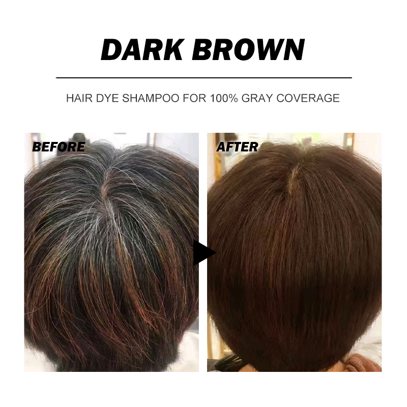 100% No Stain Skin No Ammonia Factory Manufacturer OEM Veinira Hair Dye Shampoo