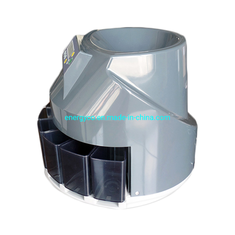 Automatic Electronic Money Sorter and Coin Counter Counting Machine for Most Countries Currency with Coin Receiver