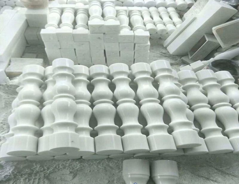 Customized Chinese White Marble Stone Baluster for Railing