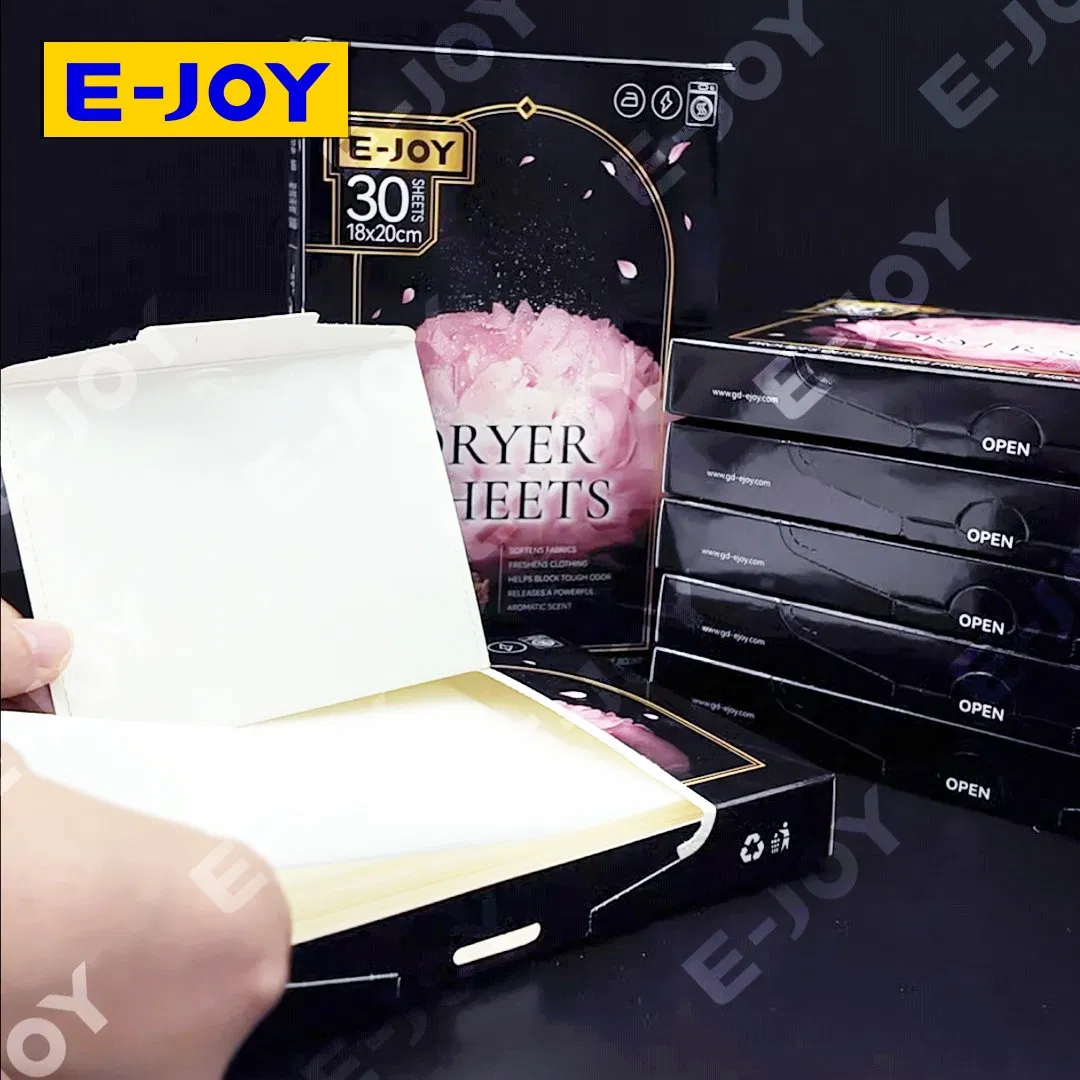 Wrinkle-Reducing Fabric Softener Dryer Sheet Infused with Refreshing Scent Dryer Sheet