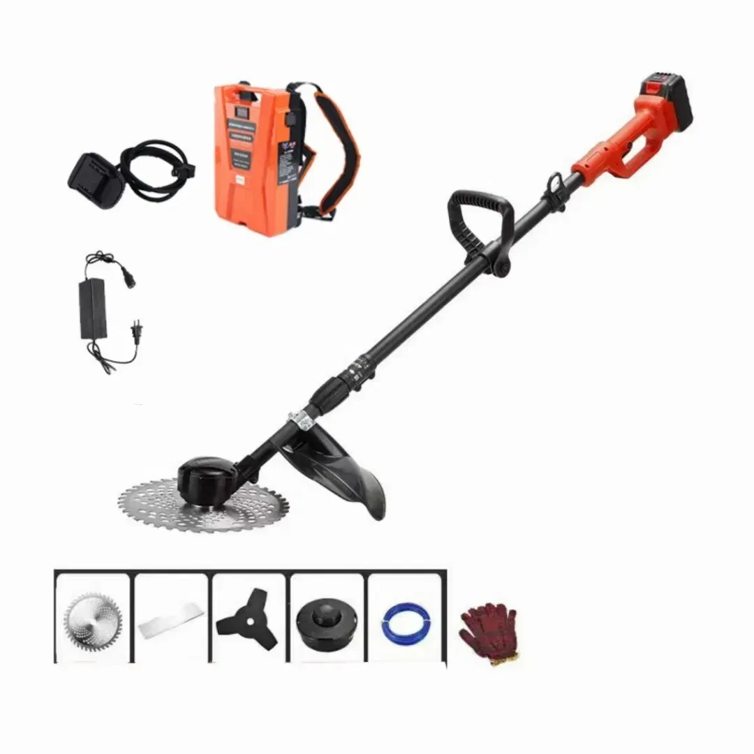 21V DC Lithium Battery String Trimmer Electric Brush Cutter with Blades TM-Gt309li