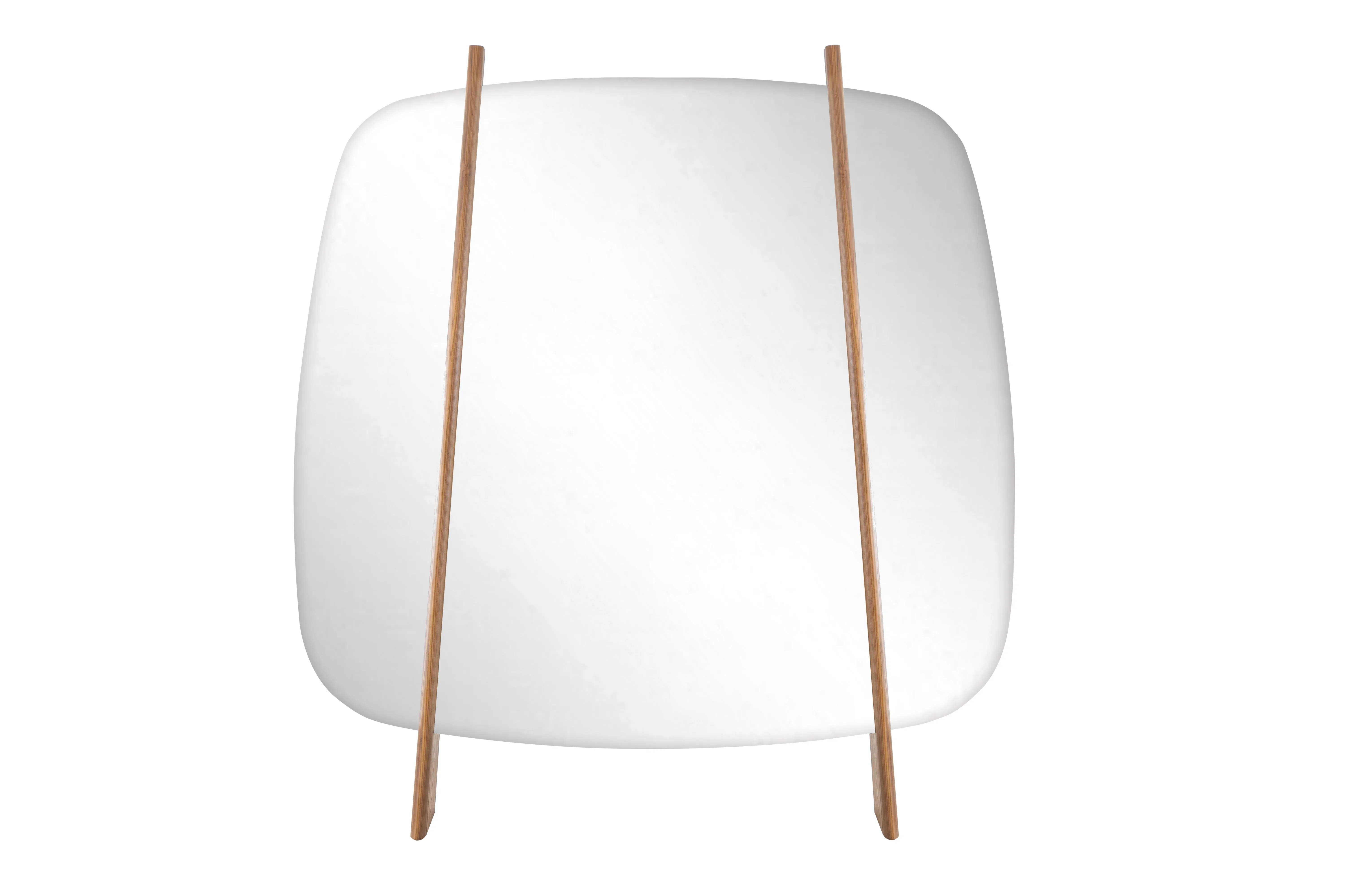 Stylish Large Ash Wood Frame Glass Mirror for Home Decor