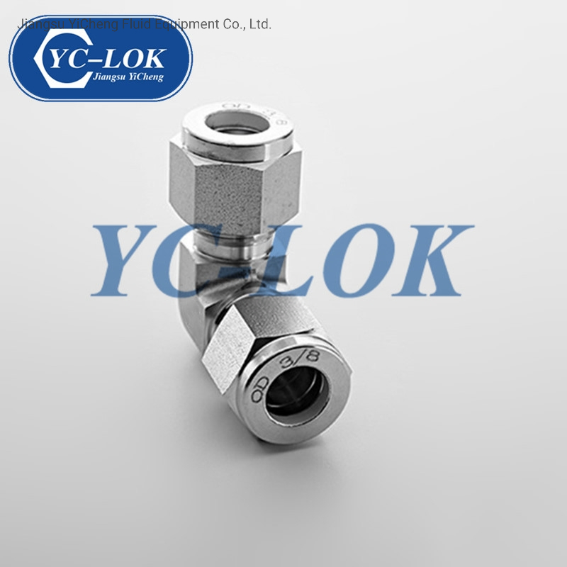 Угловой фитинг Swage-Lok 90° из нержавеющей стали