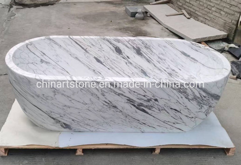 Мраморная ванна Carrara White