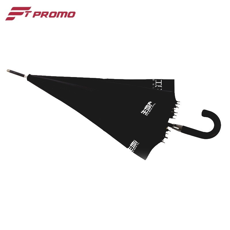 23*16k Auto Open Straight Umbrella for Pure Color