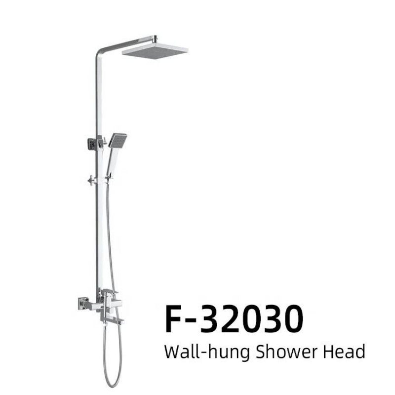 Wall Mount Brass Square Shower Column Pipe Shower Faucet Manufacturer