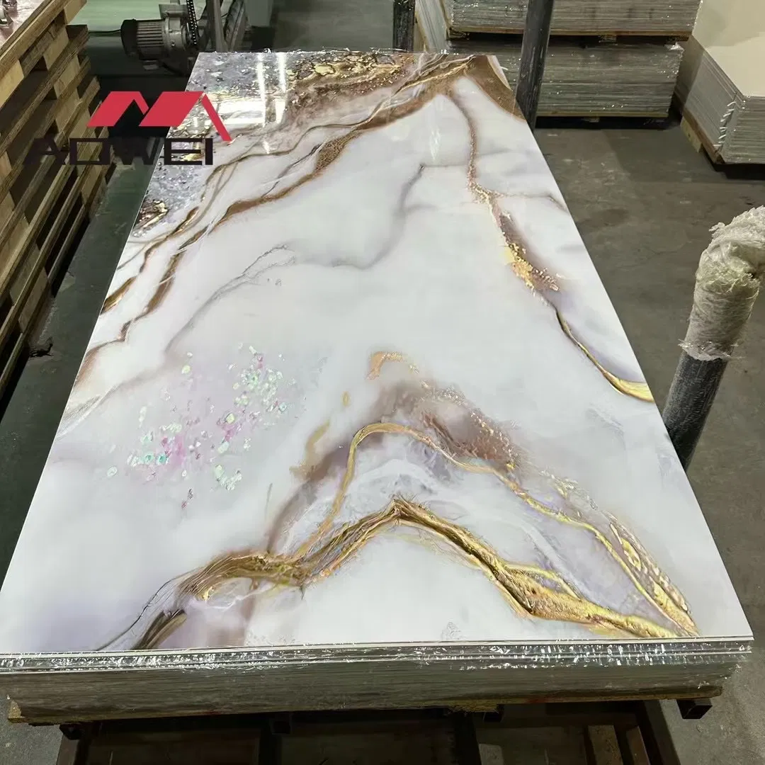 3D Printing PVC Marble Wall Panel for Modern Interiors