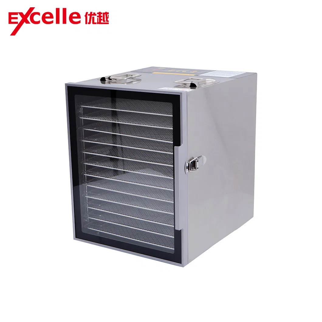 High Level Digital Control Fruit Dehydrator 12 Trays Pat Food and Fruit Dehydrator Machine Baby Food Drying