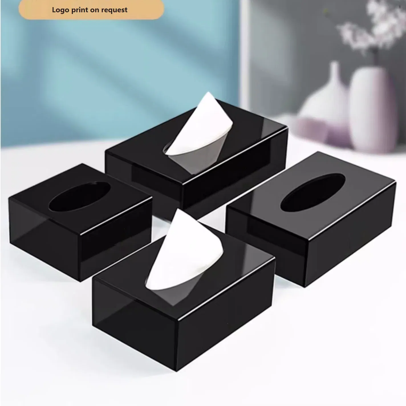 Napkin Dispenser 150mm White Product Support Stands Hotel Consumables Room Storage Hotel Consumable Box Organization Factory Customized Custom Leather