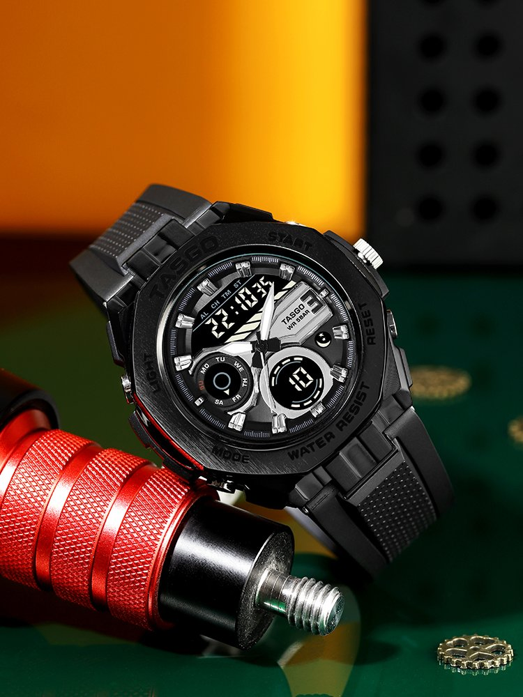 Smart Janpan Movement Stainless Man's Wrist Watch 50m Waterproof Digital Sport Watch