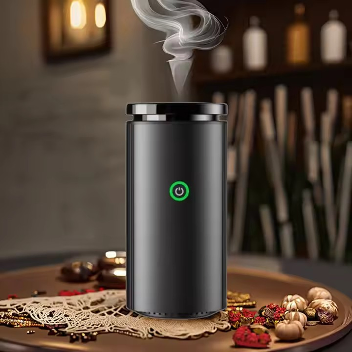 Customizable Modern Metal Electric Rechargeable USB Oudh Agarwood Arabic Bakhoor Incense Burner for Car