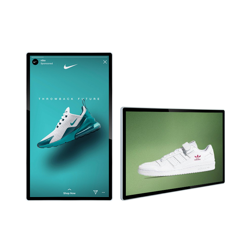 Hot Selling 55 Inch Wall Mounted LCD Screen TV Indoor Restaurant Menu Displayer LCD Advertising Display for Coffee Shop