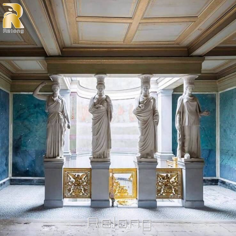Natural White Marble Columns Design for Hotel/Villa/Home Project
