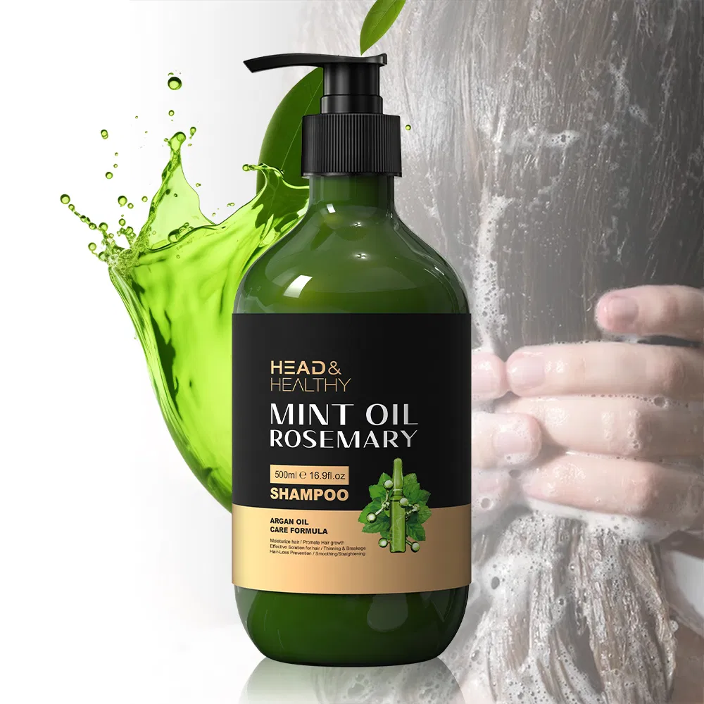 Shihuanuo Rosemary Mint Hair Set: Shampoo, Conditioner, Leave-in Gel, Home Use, Smooth