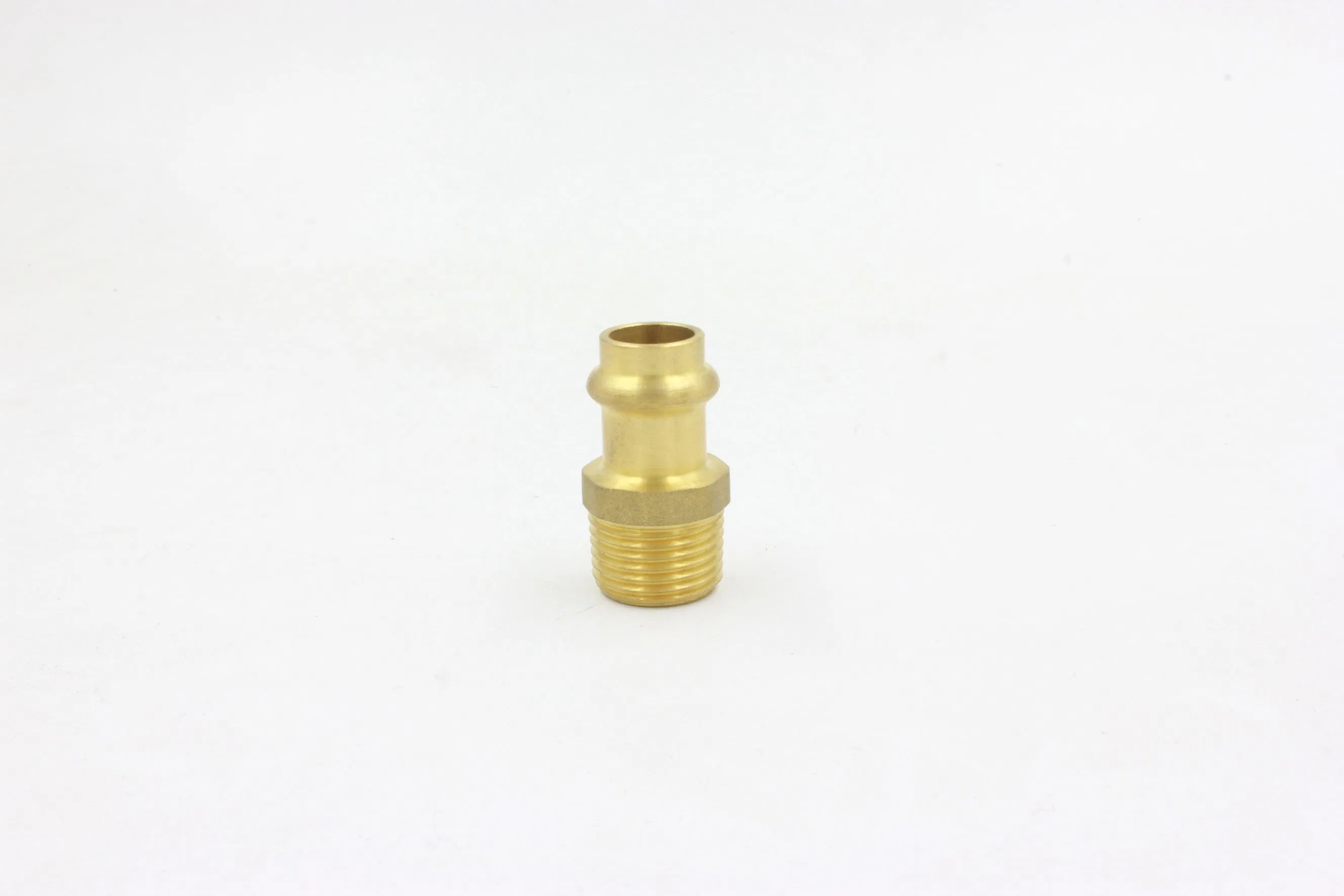 Factory Lead-Free Brass Press-Fit Male Adapter V-Profile Copper Fittings
