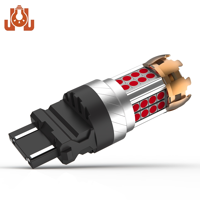 Светодиодная лампа 3157 с красной вспышкой для стоп-сигнала