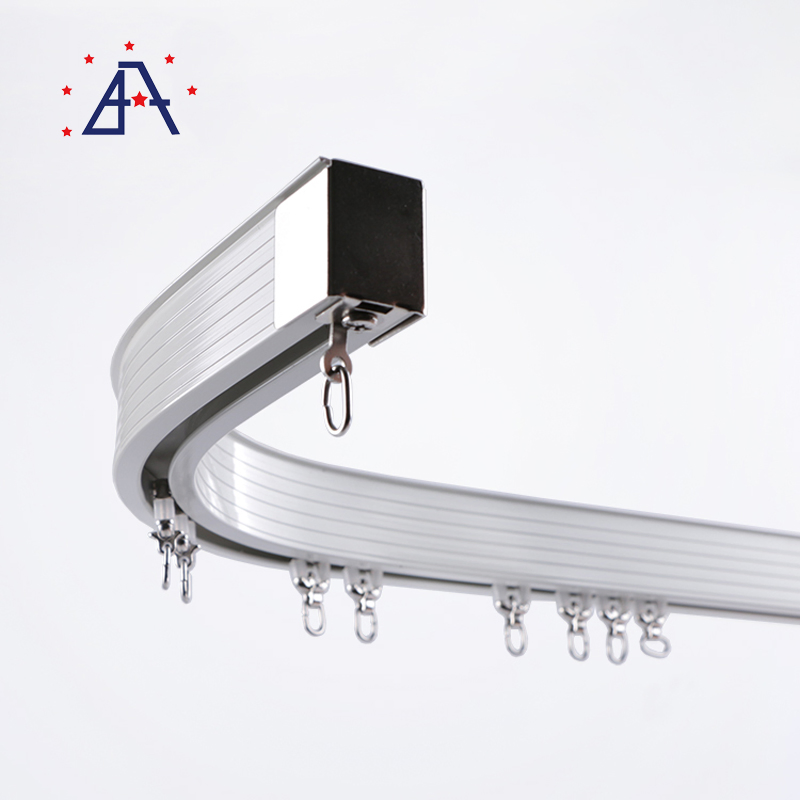 Wholesales Flexible Anodized Aluminum Curtain Pole Rail Track