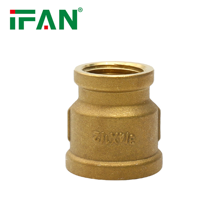 Ifan Good Quality Brass Pipe Fitting Reducing Coupling Brass Fitting