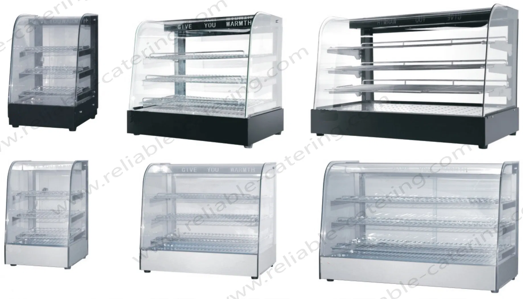 Glass Food Warmer Display Showcase Large Electric Luxury Restaurant Food Warmer Insulated Hot Food Display Warmer Buffet Commercial