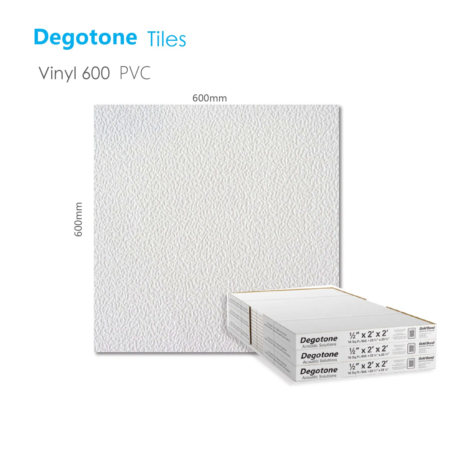 12mm Square Hole Ceiling Tile Shape Fireproof and Moisture Proof