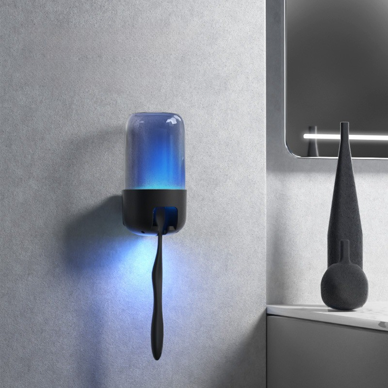 Wall Hanging Smart Sterilizer UV Toothbrush Holder with Sterilization for Bathroom