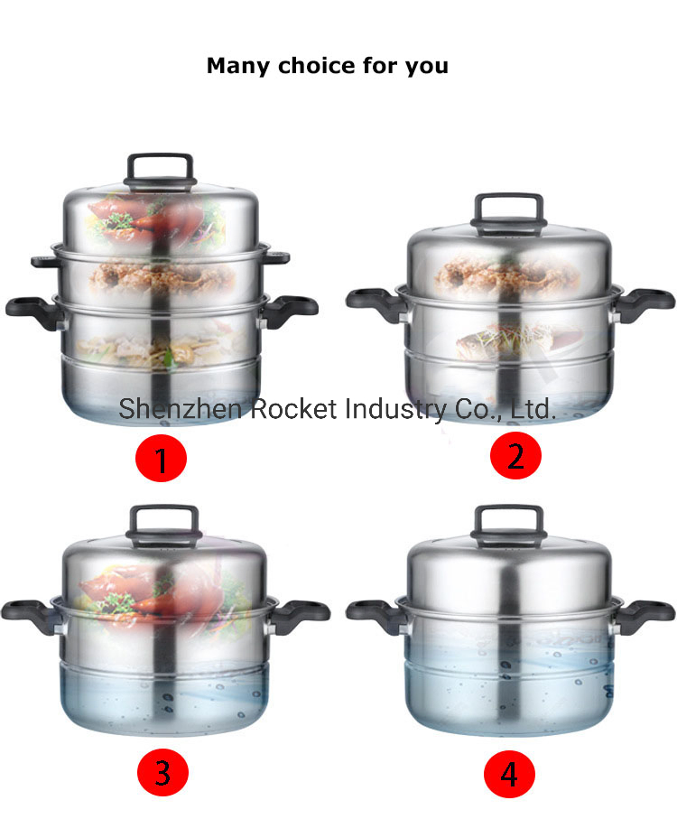 Кастрюля-пароварка из нержавеющей стали Kitchen Queen