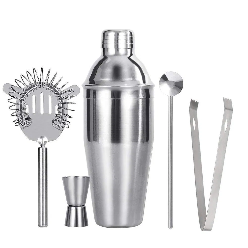 Custom Logo Professional Bartender Kit 304 Stainless Steel Cocktail Shaker Set for Royal Salute Smooth Ambler Rain Latvijas Balzams