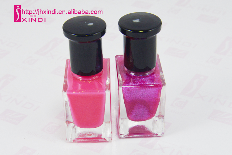 OEM Private Label Long Lasting Waterproof Nail Polish in Square Bottle