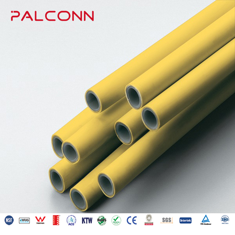 CE Certificated Yellow Color 2025mm PE-Al-PE Aluminium Composite Gas Pipe