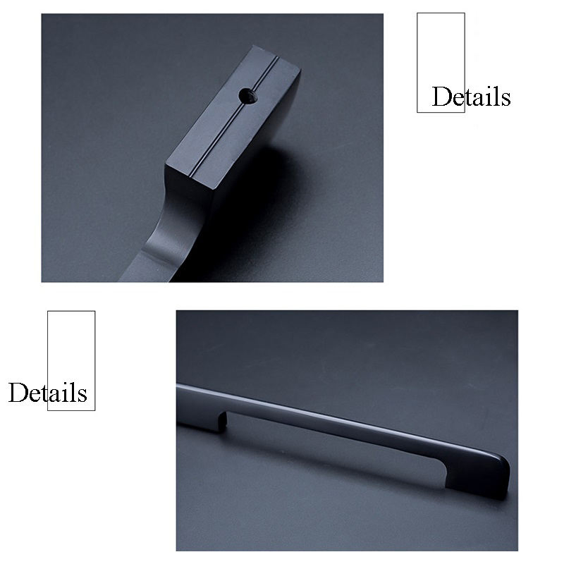 1500mm Aluminum Alloy Long Wardrobe Handles Modern Bedroom Furniture Handles Bow Curved Arch Pull,