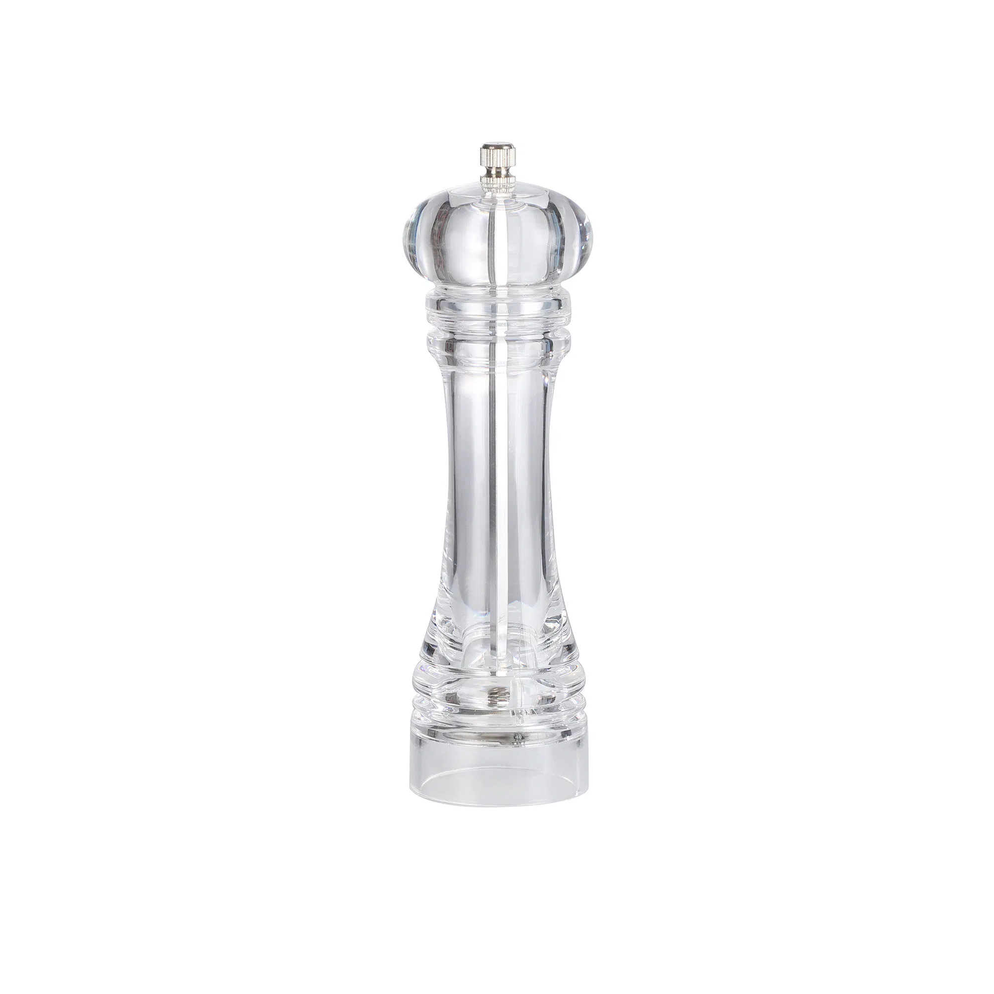 Acrylic Salt & Pepper Mill - Transparent Elegant Touch Grinder