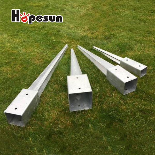 HDG Square Style Steel Pole Ground Anchor