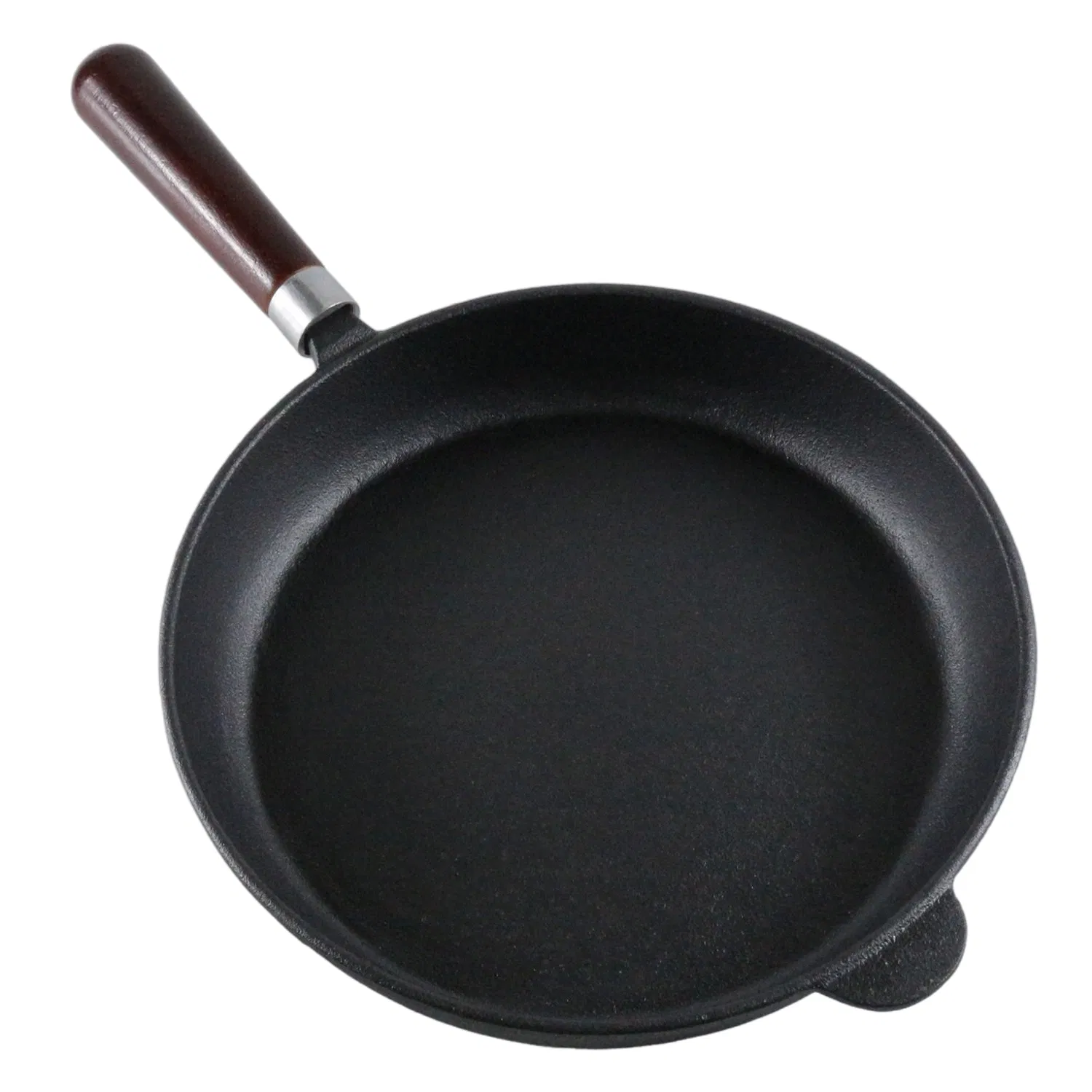 Чугунная сковорода с деревянной ручкой для жарки и гриля