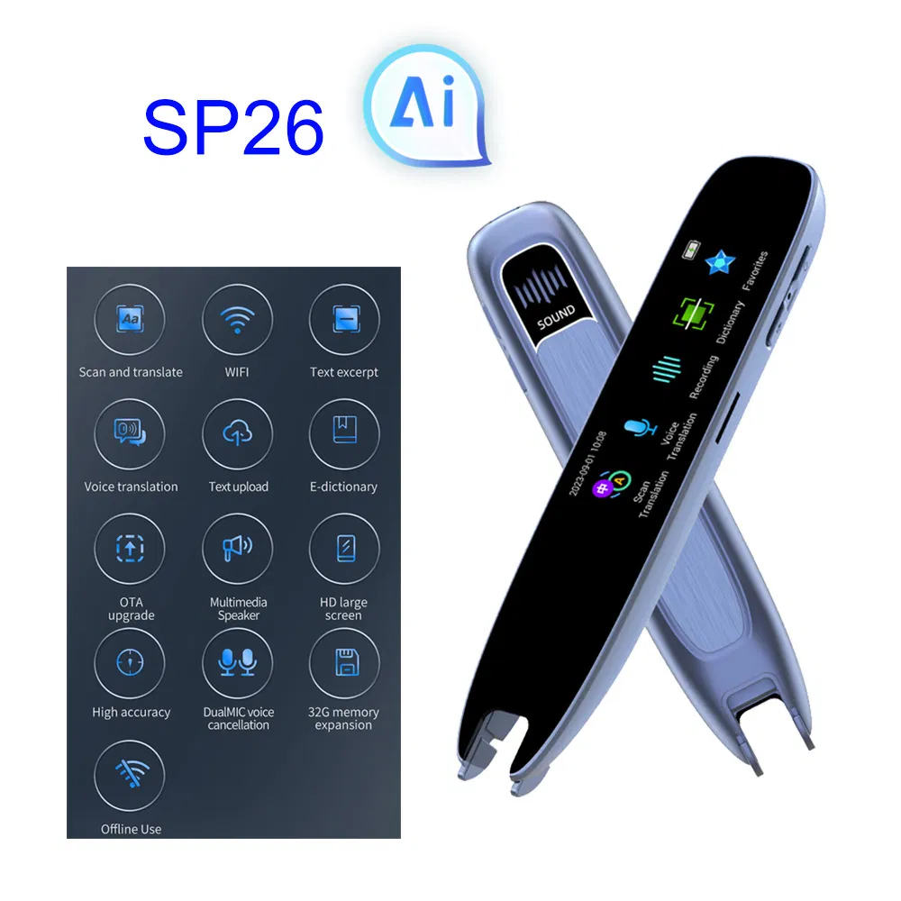 Accuracy smart multilangual translation pen with E-dictionary voice translation scanning translation smart AI SP26