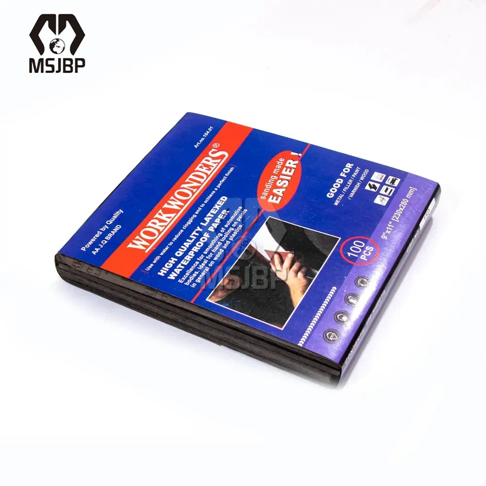 Наждачная бумага Black Silicon Carbide водостойкая