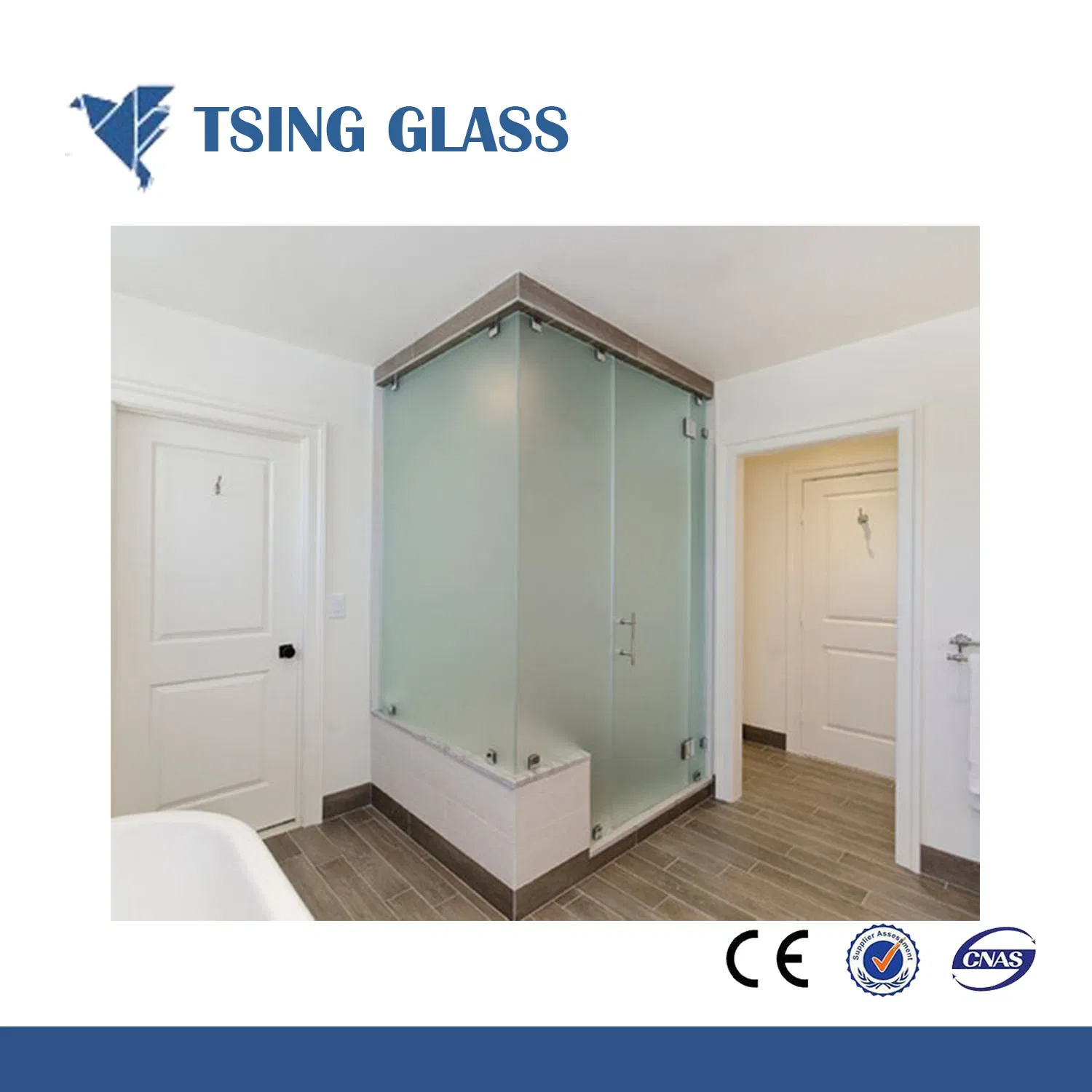 4-15mm Clear / Colored Acid Etched Glass